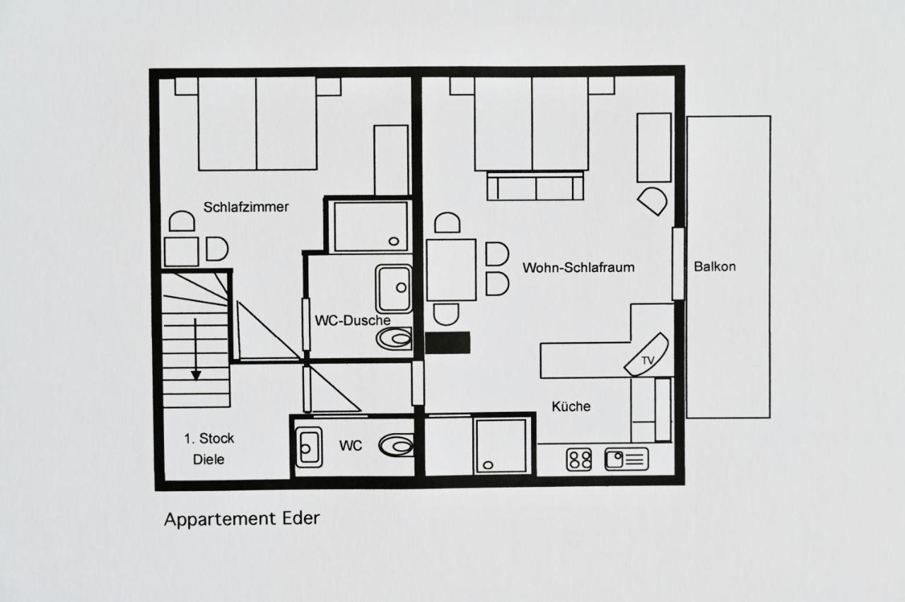 Appartement Eder Lähn المظهر الخارجي الصورة